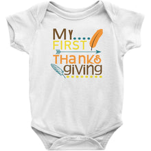 My First Thanksgiving Cute Baby Infant Onesie/Bodysuit or Tee Short or Longsleeve