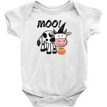 Cute Halloween Onesie/Bodysuit Infant and Toddler Shirt with Cow Moo-Boo!