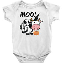 Cute Halloween Onesie/Bodysuit Infant and Toddler Shirt with Cow Moo-Boo!