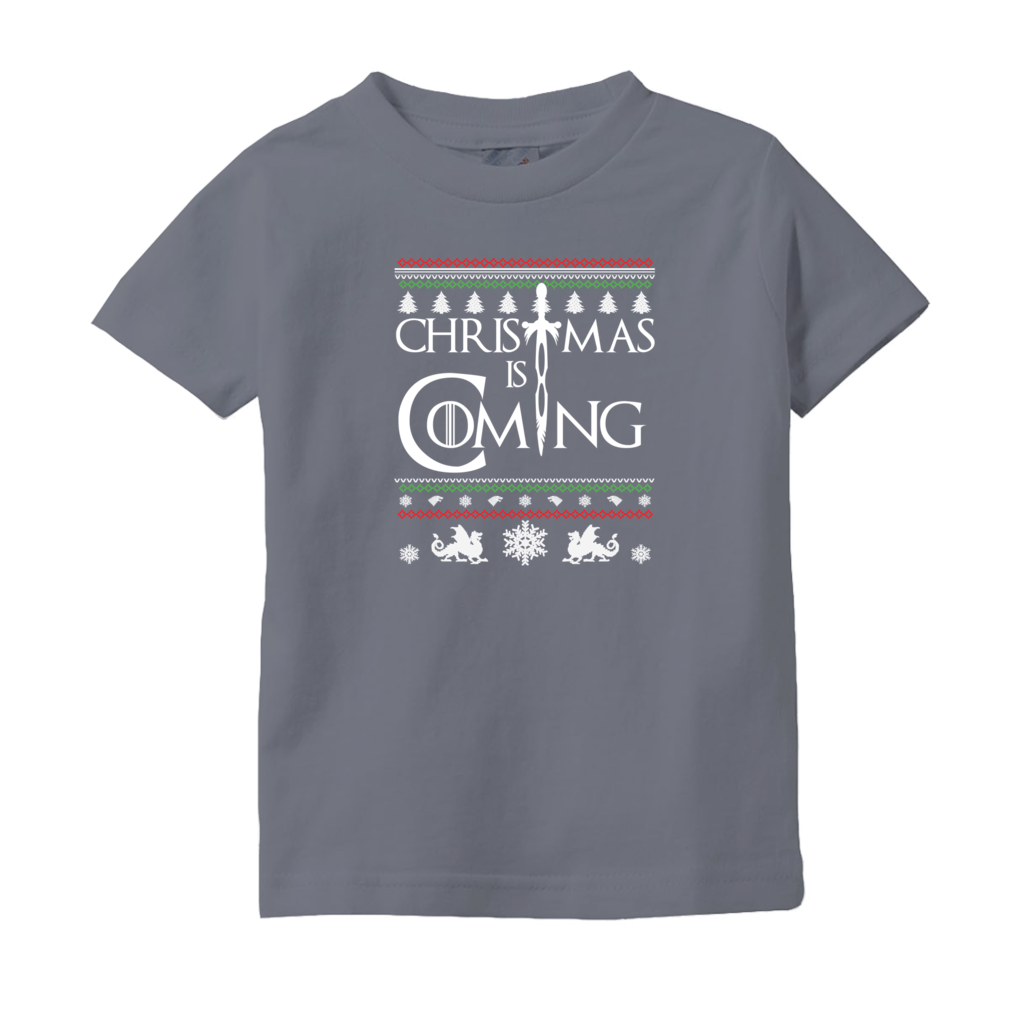 Christmas is Coming Medieval Thrones Style Child Tee