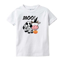 Cute Halloween Onesie/Bodysuit Infant and Toddler Shirt with Cow Moo-Boo!