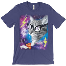 Throwback Funny Cat in Space Shirt