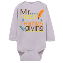 My First Thanksgiving Cute Baby Infant Onesie/Bodysuit or Tee Short or Longsleeve
