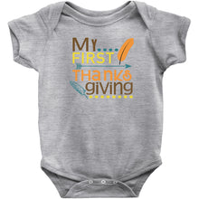 My First Thanksgiving Cute Baby Infant Onesie/Bodysuit or Tee Short or Longsleeve