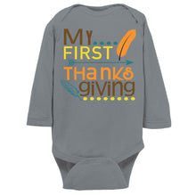 My First Thanksgiving Cute Baby Infant Onesie/Bodysuit or Tee Short or Longsleeve