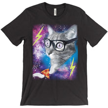 Throwback Funny Cat in Space Shirt
