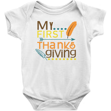 My First Thanksgiving Cute Baby Infant Onesie/Bodysuit or Tee Short or Longsleeve