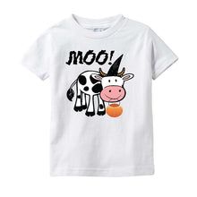 Cute Halloween Onesie/Bodysuit Infant and Toddler Shirt with Cow Moo-Boo!