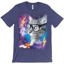 Throwback Funny Cat in Space Shirt