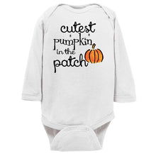 Cute Halloween Cutest Pumpkin in the Patch Bodysuit or Infant Tee