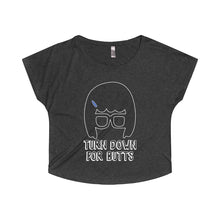Turn Down for Butts Tina Women's Tri-Blend Dolman