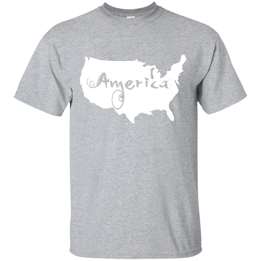 America USA Map T-Shirt - Perfect for July 4th