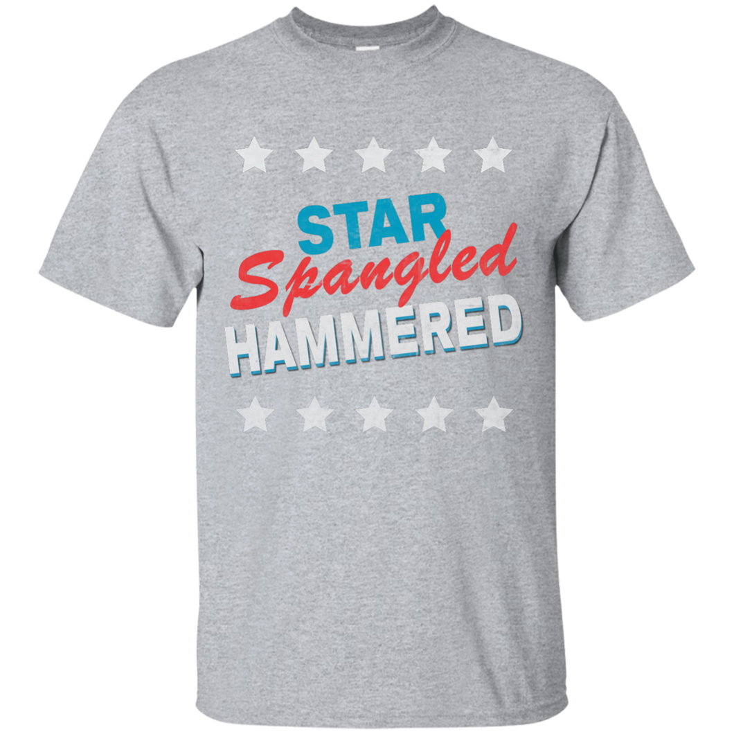 Star Spangled Hammered July 4th Mens T-shirt
