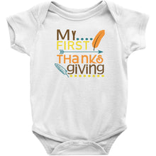 My First Thanksgiving Cute Baby Infant Onesie/Bodysuit or Tee Short or Longsleeve