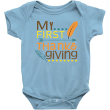My First Thanksgiving Cute Baby Infant Onesie/Bodysuit or Tee Short or Longsleeve
