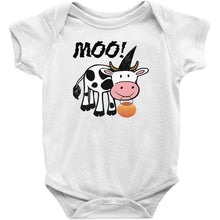 Cute Halloween Onesie/Bodysuit Infant and Toddler Shirt with Cow Moo-Boo!