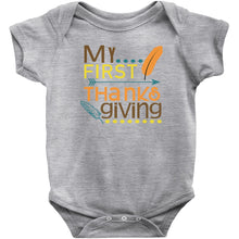 My First Thanksgiving Cute Baby Infant Onesie/Bodysuit or Tee Short or Longsleeve