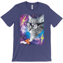 Throwback Funny Cat in Space Shirt