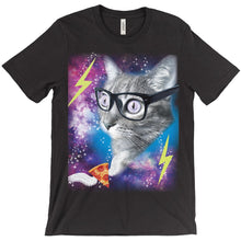 Throwback Funny Cat in Space Shirt