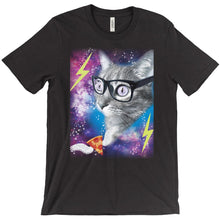 Throwback Funny Cat in Space Shirt