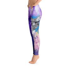 Retro Cat in Space Leggings