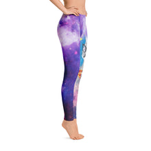 Retro Cat in Space Leggings