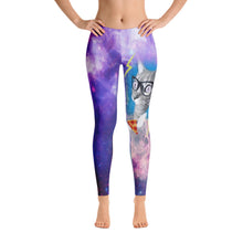Retro Cat in Space Leggings