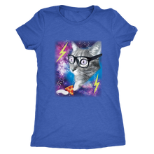 Throwback Funny Cat in Space Shirt