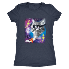 Throwback Funny Cat in Space Shirt