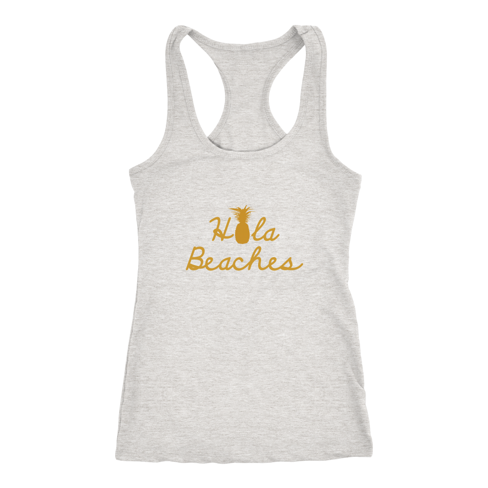 Hola Beaches Summer Women's Racerback Tank
