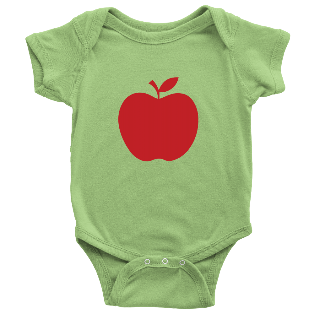 Cute Apple Baby Onesie Bodysuit, Infant Tee or Toddler Tee