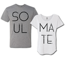 Cute Soul Mate Cool Modern Couples Matching T-Shirt Set