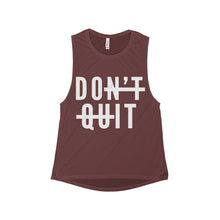 Don't Quit Women's Flowy Scoop Muscle Tank