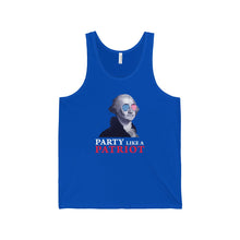 Party Like a Patriot July 4th Memorial Day Labor Day Unisex Jersey Tank