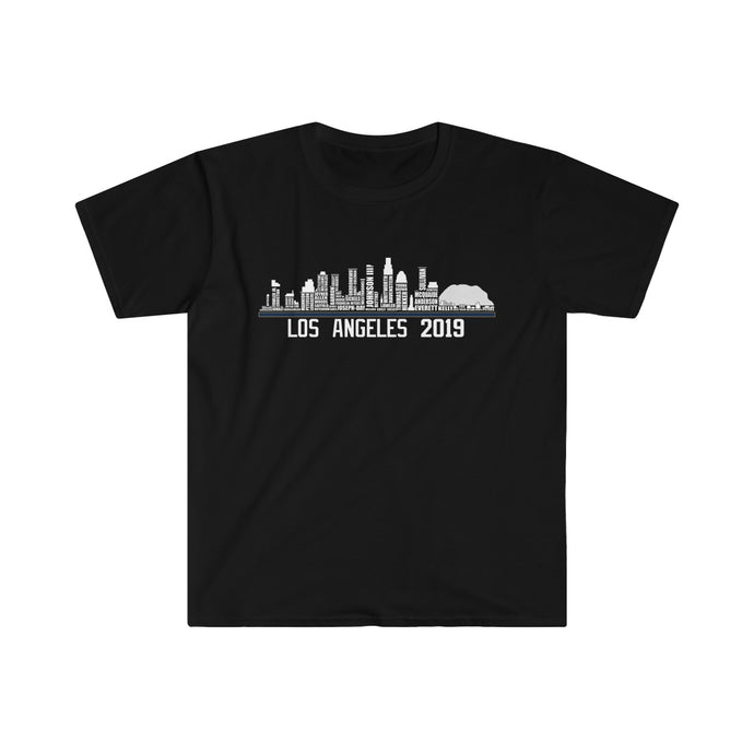 2019 Los Angeles Players Roster Skyline Men's Fitted Short Sleeve Tee