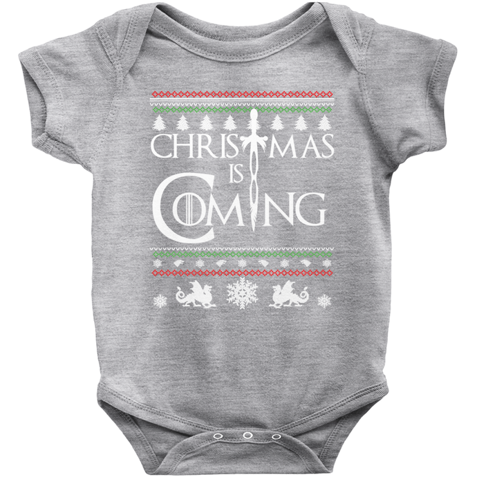 Christmas is Coming Medieval Thrones Style Onesie