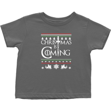 Christmas is Coming Medieval Thrones Style Toddler Tee