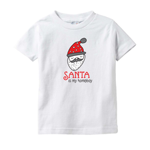 Cute Christmas Santa is my Homeboy Infant Bodysuit or Toddler Tshirt