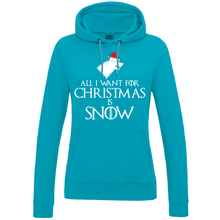 Women's All I Want for Christmas is Snow Medieval Thrones Style Hoodie