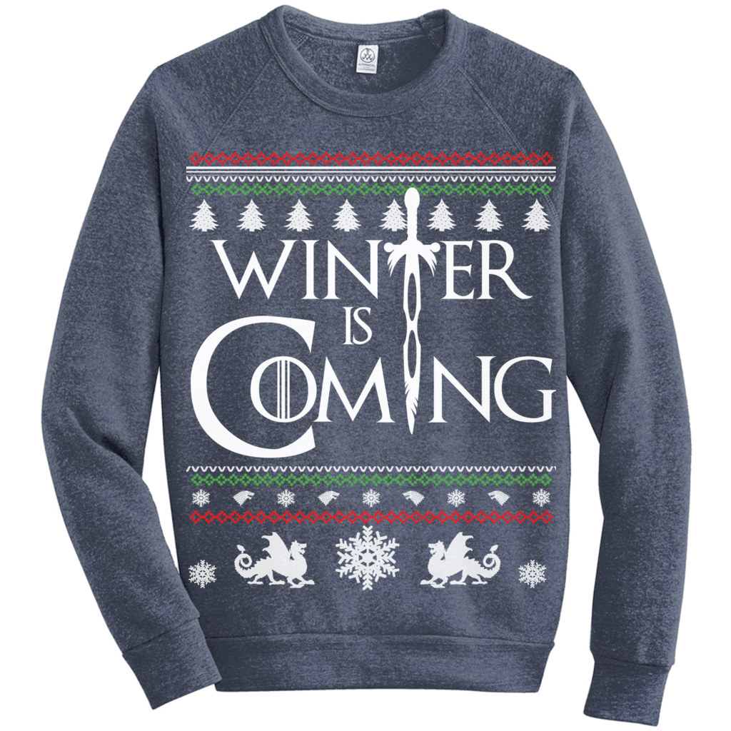 Winter is Coming Ugly Knit Medieval Thrones Style Sweater