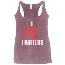 I Fight Dog Fighters Anti Fighting Pro Rescue Save K9 Women's Tri-blend Tank Top