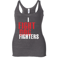 I Fight Dog Fighters Anti Fighting Pro Rescue Save K9 Women's Tri-blend Tank Top