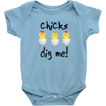 Chicks Dig Me Cute Easter Infant Bodysuit