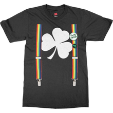 Funny Rainbow Suspenders Shamrock St Patricks Day T-Shirt