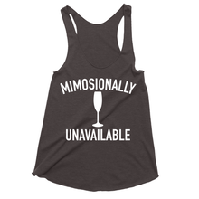 Mimosionally Unavailable Funny Drinking Triblend Tank Tops