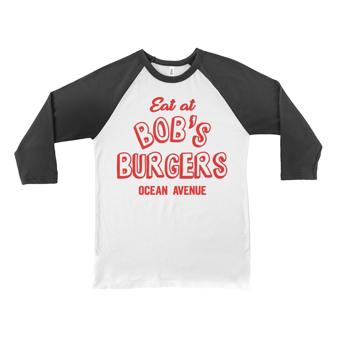Eat at Bobs Burgers Raglan duel-tone T-shirt