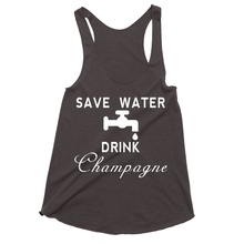 Save Water Drink Champagne Drinking Tank Tops