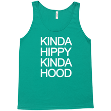 Kinda Hippy kinda Hood Unisex Tank Tops