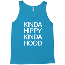 Kinda Hippy kinda Hood Unisex Tank Tops