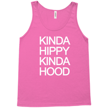 Kinda Hippy kinda Hood Unisex Tank Tops